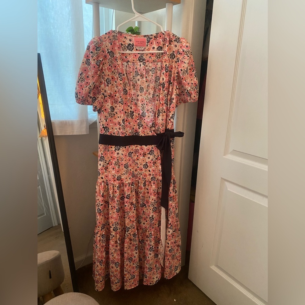Kate Spade Wrap Dress - Floral Size L